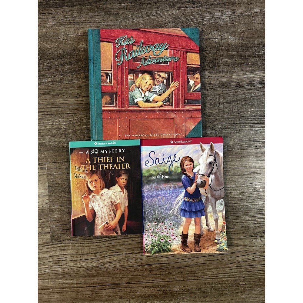 Kit's Railway Adventure Hardcover, Kits A Thief In The Theatre PB, & Saige